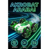 Uzaktan Kumandalı Şarjlı Buharlı Akrobat Araba 360 Derece Dönen Işıklı Müzikli 4X4 Drift