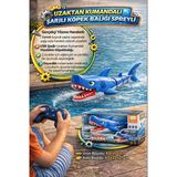 Uzaktan Kumandalı Şarjlı Köpek Balığı Oyuncak Spreyli Su Oyuncağı Işıklı 42 Cm Rc Shark