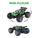 Uzaktan Kumandalı Şarjlı LED Işıklı Drift Atan 20 Km Hız Yapan Yüksek Hızlı Off Road Oyuncak Araba - Yeşil