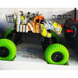 Uzaktan Kumandalı Şarjlı Off Road Jeep Dinazor Trex Figürlü Çift Motorlu Hediye Oyuncak - Yeşil