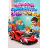 Uzaktan Kumandalı Spor Yarış Arabası – 40 MHz 4 Fonksiyonlu Pilli Oyuncak Spor Araba KIRMIZI