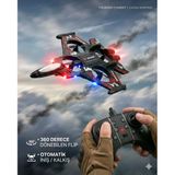 Uzaktan Kumandalı Uçak Dron Thunder Combat Kırmızı | 2.4Ghz 360 Derece Dönebilen | Led Işıklı | Otomatik İniş Kalkış Özellikli Kırmızı