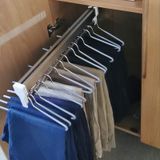 Uzatılabilir Çekilebilir Pantolon Rafı - Ayarlanabilir Dolap Düzenleyici Çubuk, Gardırop için Yerden Tasarruflu Elbise Askısı Rayı - 300 MM/11,8 inç Boyut, Pantolon ve Giyim Depolama için Mükemmel