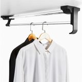 Uzatılabilir Dolap Çubuğu - Giysiler, Pantolonlar ve Montlar için Ayarlanabilir 25-50 cm Çelik Çekme Askısı, Yerden Tasarruflu Gardırop Depolama Çözümü, Kurulumu Kolay Elbise Askısı