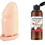 Uzatmalı Prezervatif Kayganlaştırıcı Masaj Yağı Çilek Kokulu 100 ml Seti