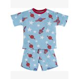 Uzay Baskılı Erkek Çocuk Pijama Takımı