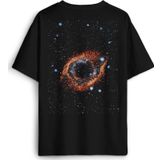 Uzay Boşluğu Evren Galaksi Cosmos Sırt Ön Baskılı Oversize Tişört Unisex T-Shirt
