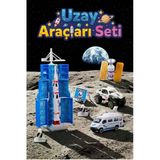 Uzay İstasyonu ve Araç Seti - Metal Gövdeli Uzay Arabası, Roket ve Aksesuarlar - Eğitici Oyuncak