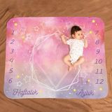 Uzay Macerası Baby Shower Hediyesi Fotoğraf Çekim Battaniyesi