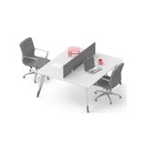 Uzay Ofis Royal Çoklu Çalışma Masası - Beyaz-Antrasit (140cm)