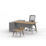 Uzay Ofis Royal Etajerli Çalışma Masası - Marbella-Antrasit (120cm)