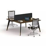 Uzay Ofis Royal İkili Çalışma Masası - 120 Cm Ceviz