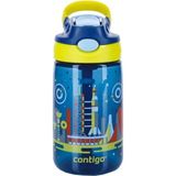 Uzay Temalı Çocuk Suluk, 415 Ml, Erkekler Için, Kullanışlı ve Şık Tasarım - Seçenek 1 - Ahşap Bej - Siyah