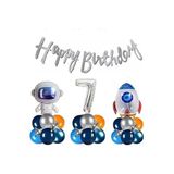 Uzay Temali Doğum Günü Balon Zincir Set, 7