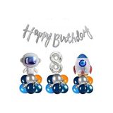 Uzay Temali Doğum Günü Balon Zincir Set, 8