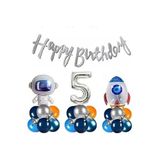 Uzay Temalı Zincir Doğum Günü Balon Set