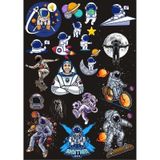 Uzay Ve Astronot Sticker Set 3 16 Parça Telefon, Tablet, Defter, Laptop Sticker