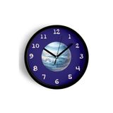 Uzay Ve Gezegen Tasarımlı Modern Duvar Saati - Çocuk Odası Duvar Saati - 30cm - Önü Camlı Siyah Kasa, JH0990S30SKP
