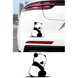 Üzgün Panda Resmi Oto Araba Cam Sticker Çıkartma Bilgisayarlar,Kamyonlar, Motosikletler İçin