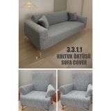 uzhanem 3.3.1.1 Koltuk Örtüsü Koltuk Kılıfı Takımı Ev Tekstili Sofa Cover -ağaç kabuğu desen