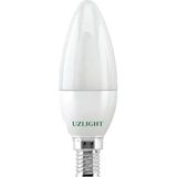 Uzlight 7W E14 Buji LED Ampul Beyaz 6500K Soft Mum