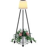 Uzm Light Ack Ag60-06851 457Mmx457mmx107mm Ip54 Led Ayaklı Solar Sıyah Aplık Güneş Enerjili Bahçe Aydınlatması, Rengi Ayarlanabilir Dekoratif Aydınlatma