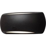 Uzm Light Bahçe Armatür Aplik Çiftli E27 Duylu IP55 300 x 90 mm Üç Renk Ampul Dahil Siyah-Şeffaf