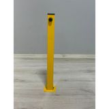 UZM PARK 7 Adet Metal Profil Direk Yatar Kalkar Kilitli Otopark Bariyeri 75CM - Sarı - Siyah