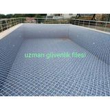 Uzman 5 x 8 Metre Beyaz Havuz Kapama Güvenlik Filesi