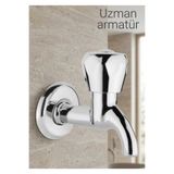 Uzman Armatür Aç-Kapa Kısa Musluk Tuvalet Bahçe Çeşme Balkon Lavabo Wc Musluğu 1. Kalite Pirinç
