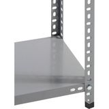 Uzman Grup Raf Sistemleri 4 Kat 2 Metre Çelik Depo Arşiv Rafı - 43 x 75 cm - Gri