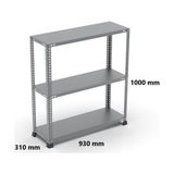 Uzman Grup Raf Sistemleri Uzman Grup Raf Çelik Raf-3 Raflı 1 Metre 31X93 Çelik Raf-Depo Rafı