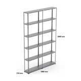 Uzman Grup Raf Sistemleri Uzman Grup Raf Çelik Raf 6 Raflı 3 Metre 2 Blok 31 x 93 Çelik Raf Depo Rafı
