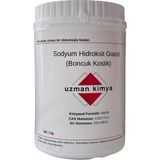 Uzman Kimya Boncuk Kostik (Sodyum Hidroksit, Naoh) – Temizlik ve Endüstriyel Kullanım / Sodium Hydroxide – Kavanoz – Caustic Soda Granular - 1 kg