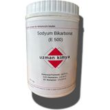 Uzman Kimya Sodyum Bikarbonat (Karbonat) – Food Grade – Kavanoz – Temizlik ve Gıda Kullanımı - E500 / Sodium Bicarbonate - 1 kg