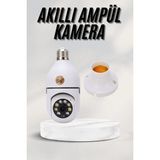 Uzman Toptan Mey Ithalat® Akıllı Kamera Wifi Kamera Duylu Ampul Görünümlü 360 Derece Dönebilen Ev Kamerası