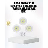 Uzman Toptan Mey Ithalat® Kablosuz Gün Işığı 3’lü LED Spot Lamba Kumandalı