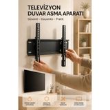 Uzman Toptan Mey Ithalat® Yüksek Taşıma Kapasiteliniversal Tv Duvar Askı Aparatı 32-42 Inç Güvenli Sabitleme Sistemi