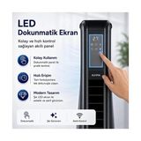Uzman Toptan Turbo Smart Akıllı Fan LED Ekranlı Kumandalı 90° Hareketli Serinletici Soğutucu Kule Tipi Vantilatör