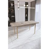 UZMHOME Alvis Yemek Masası , Mutfak Masası, Yemek Masası Açılabilir 6-8 Kişilik