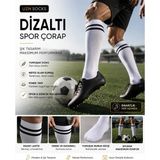 Uzn Socks 1 Çift Beyaz Çizgili Tenis Çorap Pamuklu Spor Çorap Unisex Günlük Soket Çorap - 38 - 43