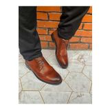UZR Zımbalı Erkek Hakiki Deri Klasik Ayakkabı Büyük Numara