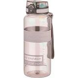 Uzspace 1000ml Büyük Boy Silikon Gövde Tritan Su Matarası (Kahverengi)