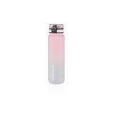 Uzspace 1000ml Motivasyon Matarası, Çift Renk Softtouch, Tritan Su Matarası, Pembe