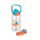Uzspace 2201 Pipetli Askılı Çocuk Tritan Matara 500 ml Turuncu