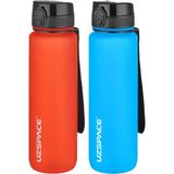 Uzspace 2'li 1000 ml Fiftyfifty Fantasy Red - Turkuaz Tritan Matara Seti