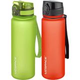 Uzspace 2'li 500 ml FiftyFifty Bej - Kırmızı Tritan Matara Seti