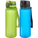 Uzspace 2'li 500 ml FiftyFifty Mavi-Yeşil Tritan Matara Seti