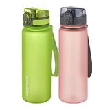Uzspace 2'li 500 ml FiftyFifty Yeşil-Pudra Tritan Matara Seti