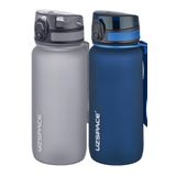 Uzspace 2'li 650 ml Fiftyfifty Gri - Lacivert Tritan Matara Seti